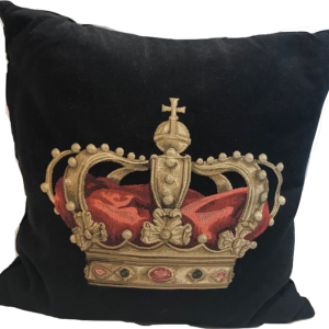 Cuscino foderato disegno Crown
