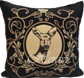 Cuscino foderato disegno Royal Deer