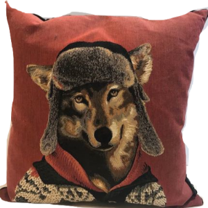 Cuscino foderato Lupo invernale