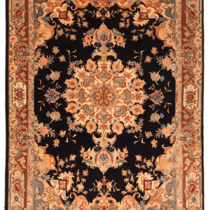 TABRIZ 60 RAJ FONDO NERO 150X100