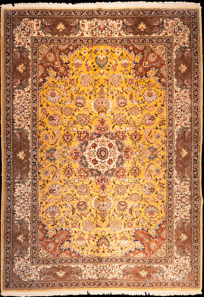 TABRIZ 80 RAJ FONDO ZAFFERANO 264X175