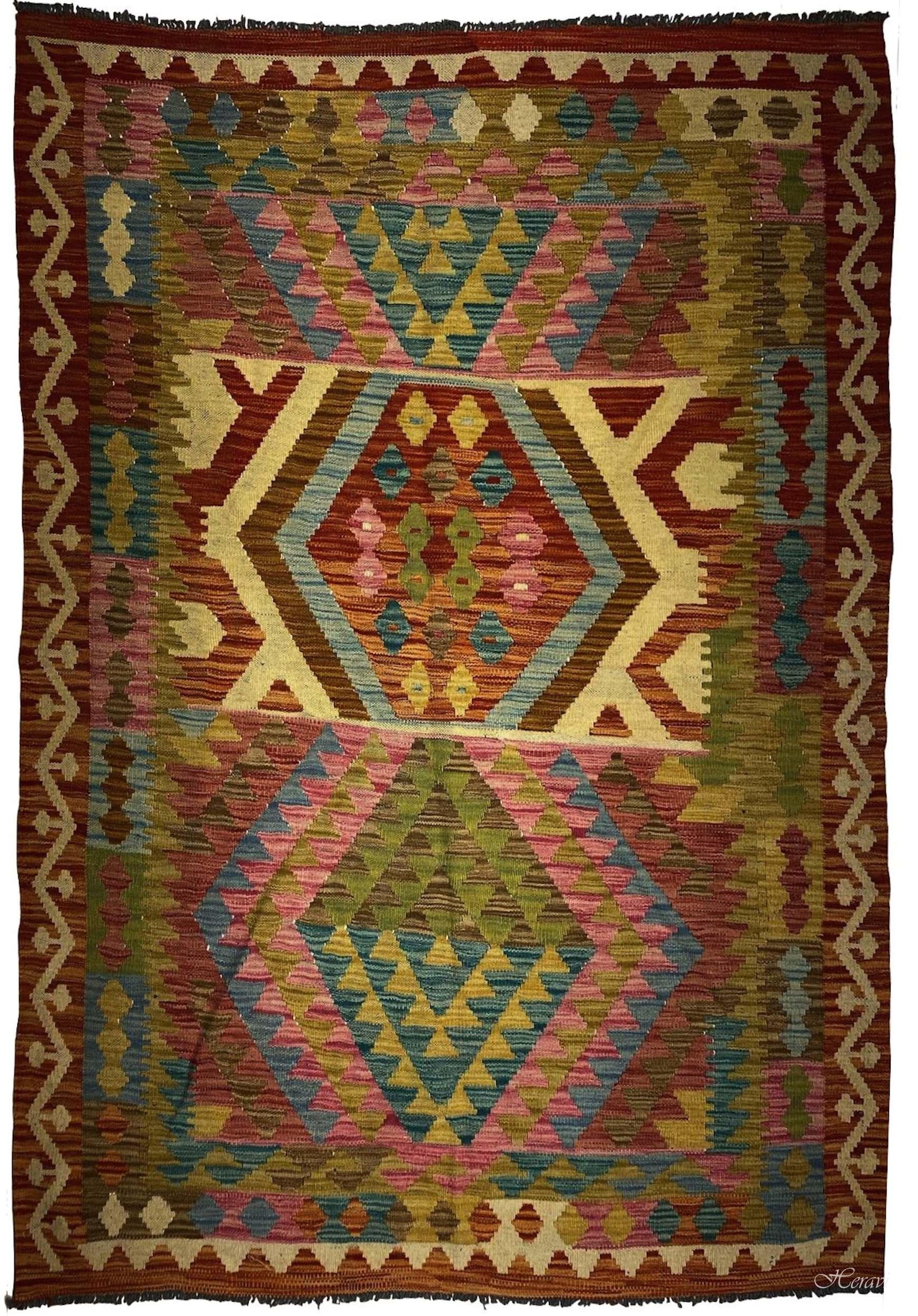KILIM AFGANO KAZAK 194X146