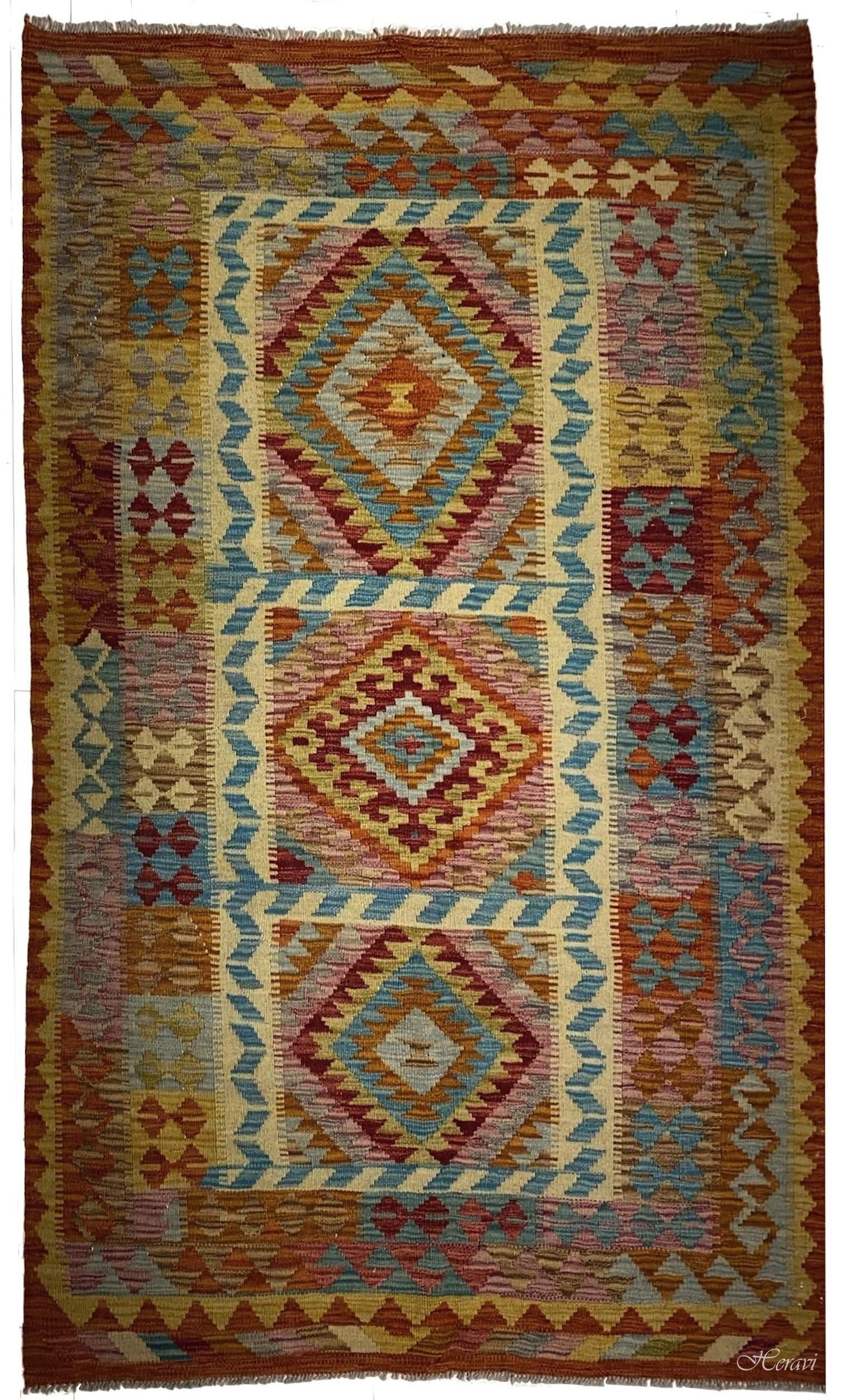 KILIM KAZAK AFGANO 202X130