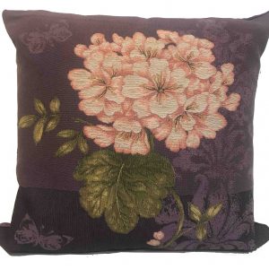 CUSCINO FODERATO DISEGNO FARFALLA FIORI