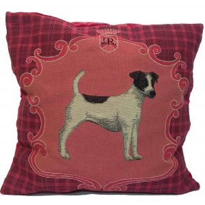 CUSCINO FODERATO DISEGNO CANE