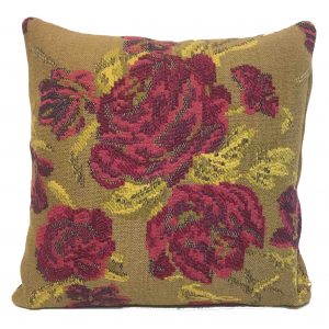 CUSCINO FODERATO DISEGNO ROSE