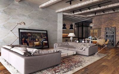 Tappeto per una casa dallo stile industriale