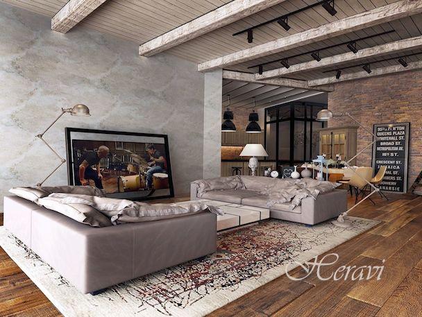Tappeto per una casa dallo stile industriale