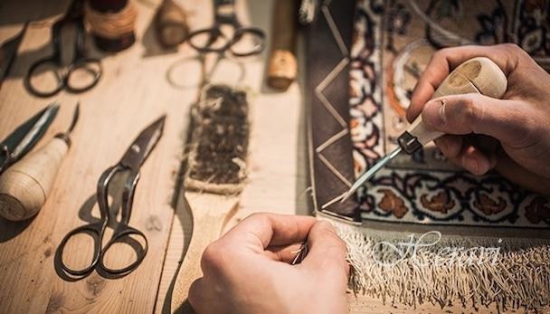 restauro riparazione dei tappeti 